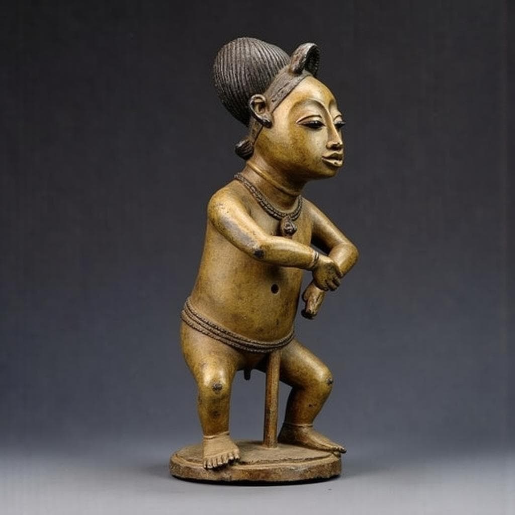 12k full body african mask or figurine with the style of African mask